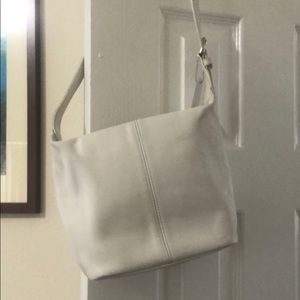 White Vintage coach hobo bag